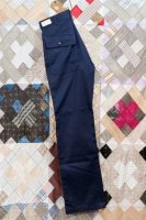 DEAD STOCK 70s TWILL ANCHOR BUTTON BAKER PANTS (NVY) 
