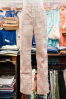 60s Wrangler TATTERSALL SLIM FIT STRETCH TWILL PANTS (IVY/RED/BLK)