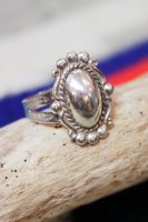 VINTAGE 50s FRED HARVEY ERA BELL TRADING SILVER DOME RING