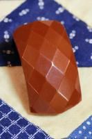 VINTAGE 40s BAKELITE FACETED DRESS CLIP (C.BRN)