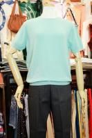 DEAD STOCK 60s Carol Brent NYLON SHORT SLEEVE TOP (P.M.GRN)