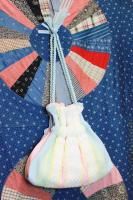 VINTAGE 40s WOVEN NYLON DRAWSTRING BAG (PSTL)