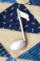 VINTAGE 60s Danecraft MUSICAL NOTE STERLING SILVER BROOCH