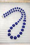 <img class='new_mark_img1' src='https://img.shop-pro.jp/img/new/icons43.gif' style='border:none;display:inline;margin:0px;padding:0px;width:auto;' />70'S NAVY & WHITE PLASTIC BEADS NECKLACE