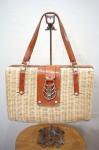 <img class='new_mark_img1' src='https://img.shop-pro.jp/img/new/icons43.gif' style='border:none;display:inline;margin:0px;padding:0px;width:auto;' />70'S RATTAN & LEATHER BASKET HAND BAG(NTRL/L.BRN)