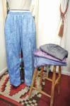 <img class='new_mark_img1' src='https://img.shop-pro.jp/img/new/icons43.gif' style='border:none;display:inline;margin:0px;padding:0px;width:auto;' />80'S CHEMICAL WASH PRINT CENTER SEAM EASY PANTS(BLE/BLK/PPL/A.BLE) 