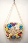 <img class='new_mark_img1' src='https://img.shop-pro.jp/img/new/icons43.gif' style='border:none;display:inline;margin:0px;padding:0px;width:auto;' />70'S  FLOWER EMBROIDERD STRAW SHOULDER BAG(NTRL)