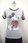 <img class='new_mark_img1' src='https://img.shop-pro.jp/img/new/icons43.gif' style='border:none;display:inline;margin:0px;padding:0px;width:auto;' />80'S MICKEY MOUSE PRINTED RINGER T-SHIRTS(GRY/BLK)
