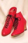 <img class='new_mark_img1' src='https://img.shop-pro.jp/img/new/icons43.gif' style='border:none;display:inline;margin:0px;padding:0px;width:auto;' />80'S LEATHER LACE UP SHORT BOOTS(RED/MADE IN BRAZIL)