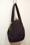 30'S40'S PICHEL GOLD CLASP HAND BAG (BLK)
