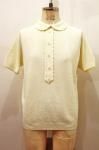 <img class='new_mark_img1' src='https://img.shop-pro.jp/img/new/icons43.gif' style='border:none;display:inline;margin:0px;padding:0px;width:auto;' />60'S SCALLOP COLLAR SHORT SLEEVE KNIT TOPS (CRM)