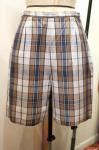 <img class='new_mark_img1' src='https://img.shop-pro.jp/img/new/icons43.gif' style='border:none;display:inline;margin:0px;padding:0px;width:auto;' />60'S CHECK SIDE ZIP COTTON SHORT PANTS (B.WHT/NEVY/BRN)