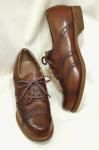 DEAD STOCK 40'S50'S WING TIP LEATHER SHOES (BRN)