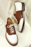 DEAD STOCK 40'S50'S STAR BRAND SADDLE SHOES (WHT/BRN)