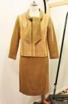 <img class='new_mark_img1' src='https://img.shop-pro.jp/img/new/icons43.gif' style='border:none;display:inline;margin:0px;padding:0px;width:auto;' />60'S STRIPE BOW TIE TOPS & SKIRT SET UP (L.BRN/RED/YLW/BEIGE)