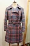 <img class='new_mark_img1' src='https://img.shop-pro.jp/img/new/icons43.gif' style='border:none;display:inline;margin:0px;padding:0px;width:auto;' />70'S ROUND COLLAR DOUBLE BREAST CHECK WOOL COAT WITH BELT