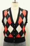 <img class='new_mark_img1' src='https://img.shop-pro.jp/img/new/icons43.gif' style='border:none;display:inline;margin:0px;padding:0px;width:auto;' />70'S SHETLAND WOOL ARGYLE KNIT VEST (BLK/RED/O.WHT/L.GRY/L.YLW)