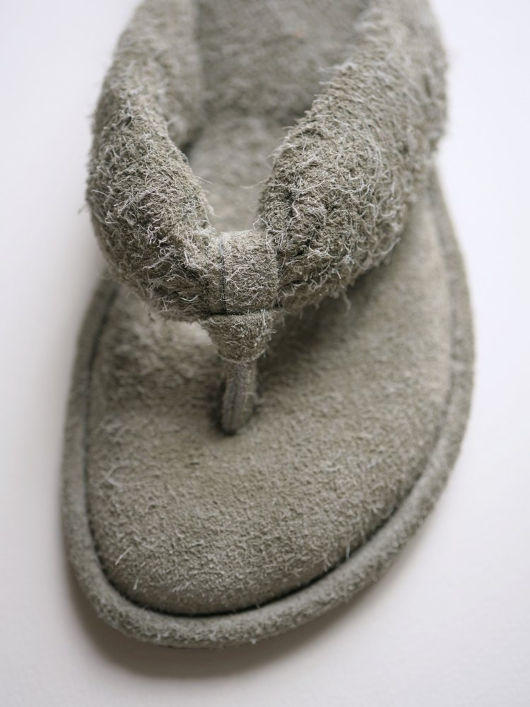 FUMIKA_UCHIDA PILE SUEDE SANDALS / GREY / BLUE - n e p