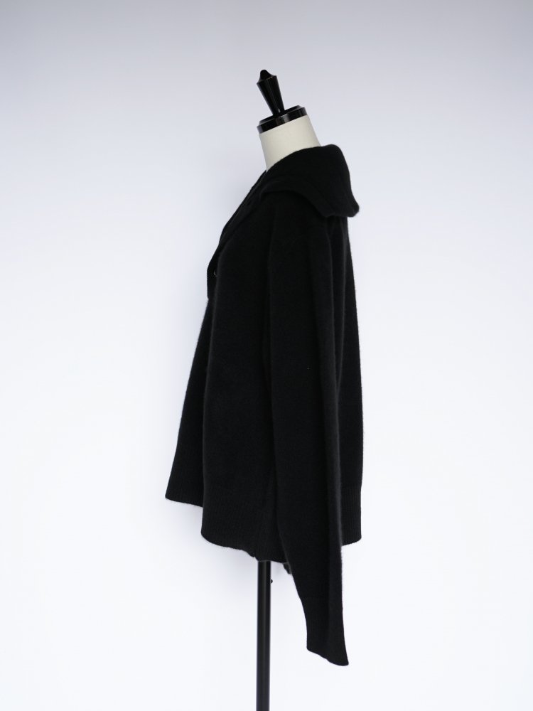 Ernie Palo BABY CASHMERE HIGH NECK KNIT / BLK - n e p