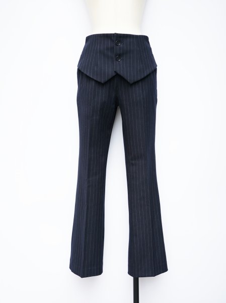 yuumiARIA STRIPE VEST PANTS / NAVY<img class='new_mark_img2' src='https://img.shop-pro.jp/img/new/icons23.gif' style='border:none;display:inline;margin:0px;padding:0px;width:auto;' />