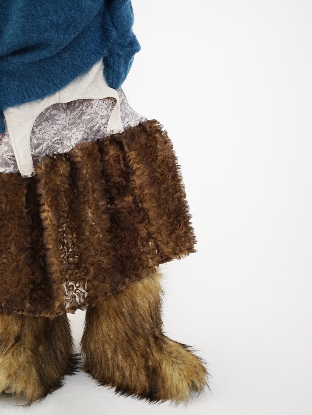 FUMIKA_UCHIDA FAUX FUR BOOTS COVER / ONE - n e p