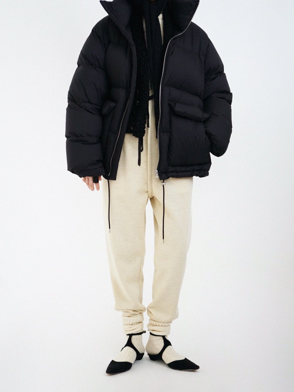 FUMIKA_UCHIDA SWEAT JUMPSUITS / STRAW