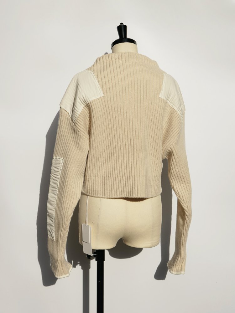 fumika uchida今季RIB KNIT PATCHED SWEATER | angeloawards.com