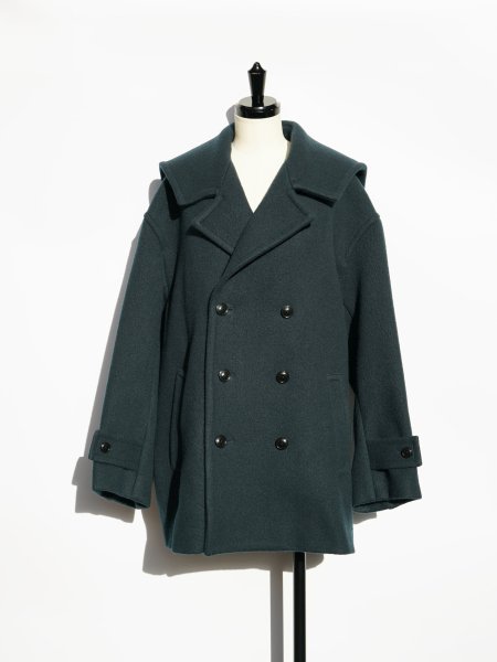 Ernie Palo SAILOR COLLAR PEA-COAT / GREEN<img class='new_mark_img2' src='https://img.shop-pro.jp/img/new/icons23.gif' style='border:none;display:inline;margin:0px;padding:0px;width:auto;' />