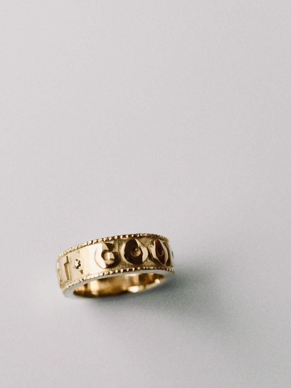 R.ALAGAN ENGRAVED RING - n e p