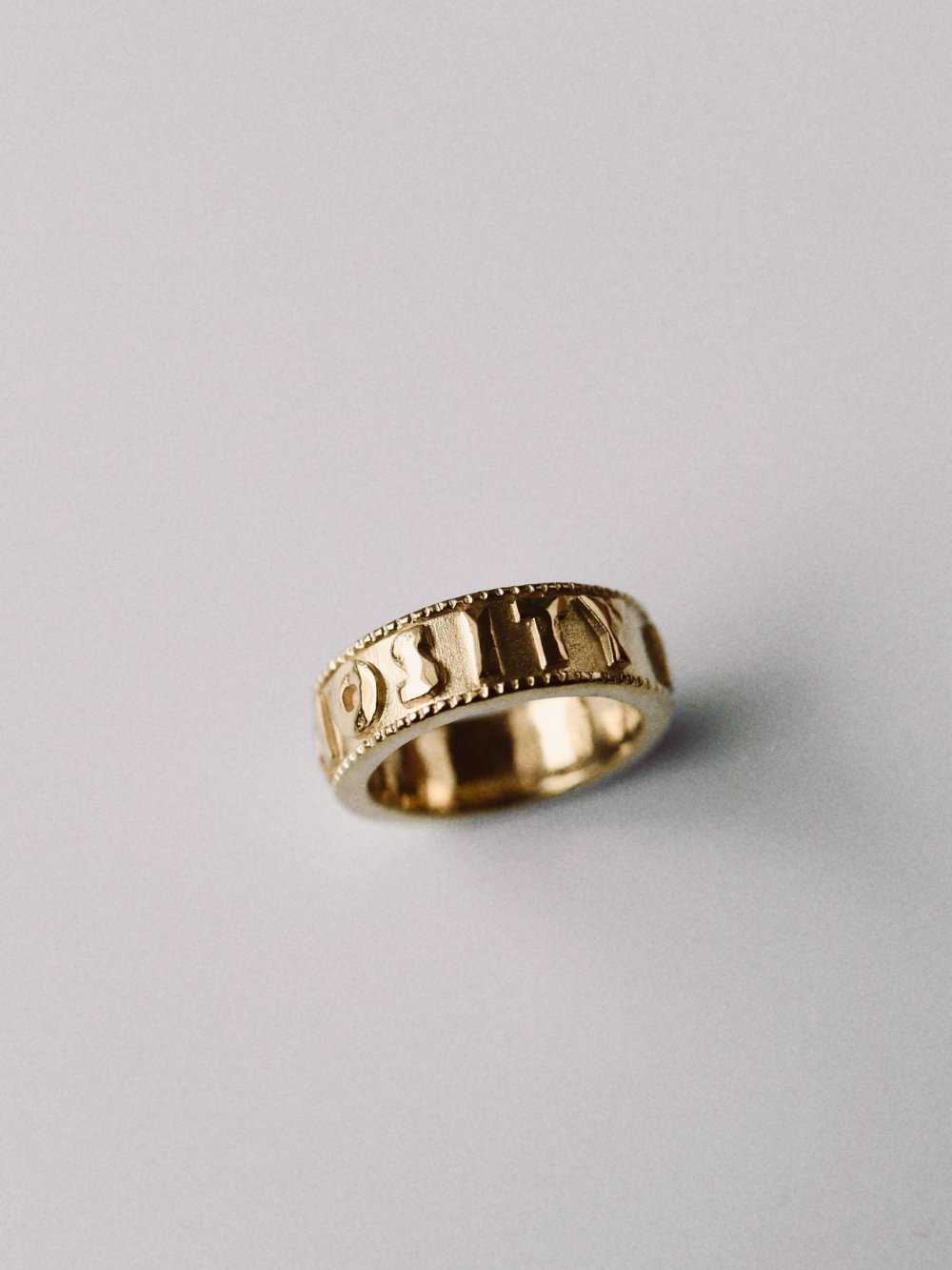 R.ALAGAN ENGRAVED RING - n e p