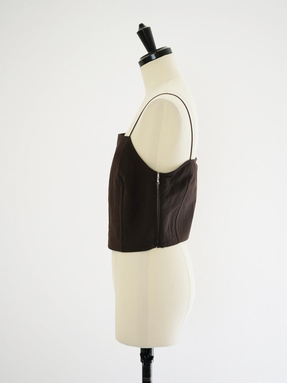 オーラリー　LINEN WEATHER CAMISOLE キャミソール AURALEE HIGH DENSITY FINX LINEN WEATHER CAMISOLE / DARK