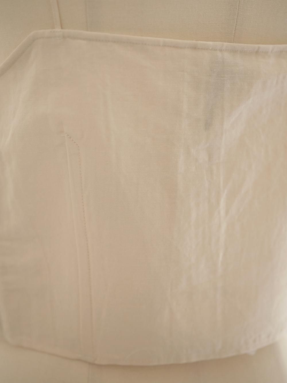 AURALEE HIGH DENSITY FINX LINEN WEATHER CAMISOLE / ECRU - n e p