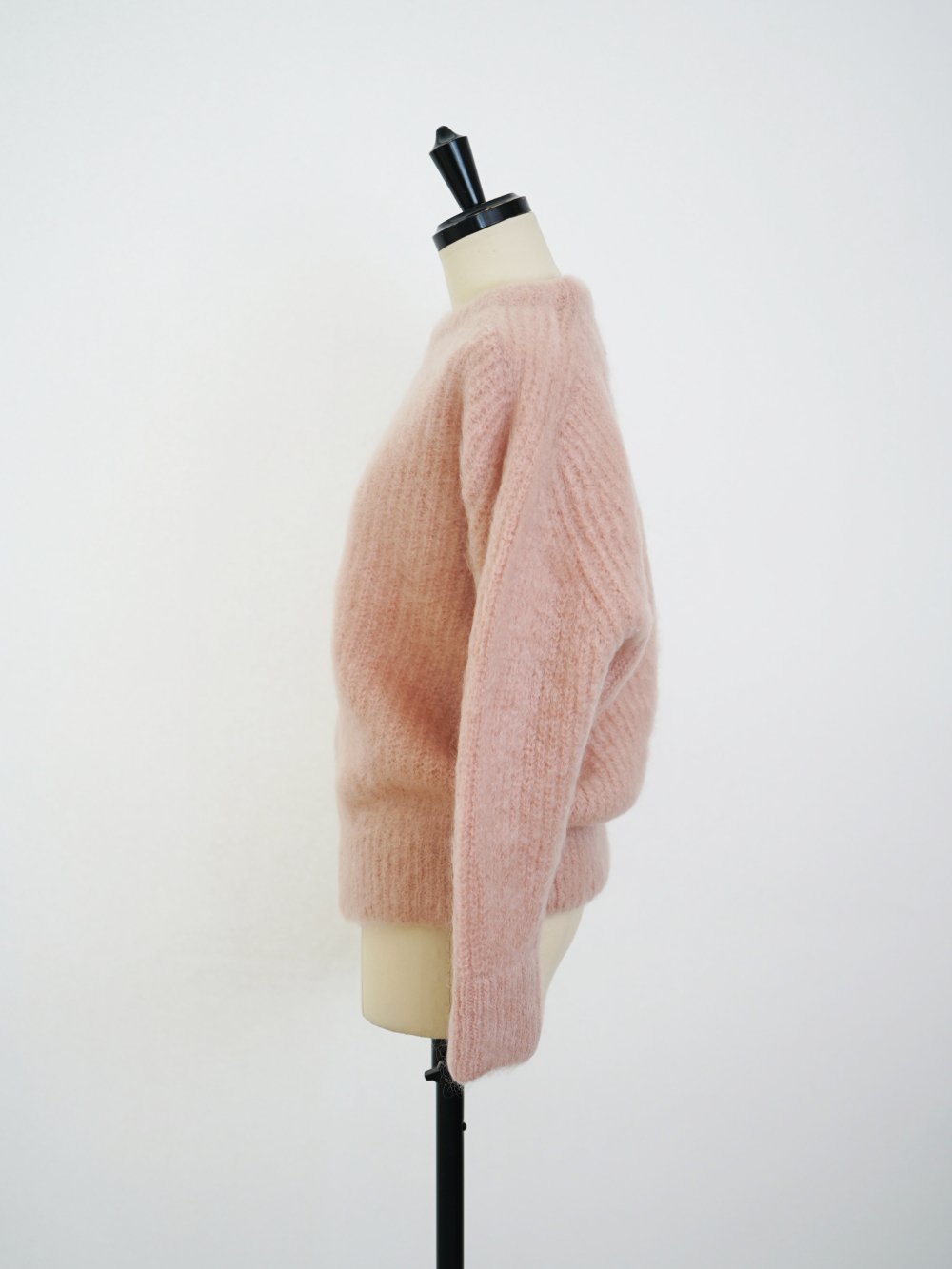 JUNMIKAMI MOHAIR CREW NECK PO / PINK - n e p