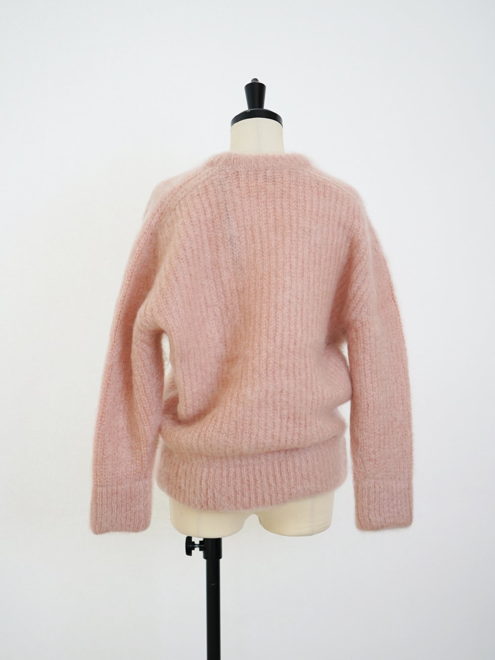 JUNMIKAMI MOHAIR CREW NECK PO / PINK - n e p