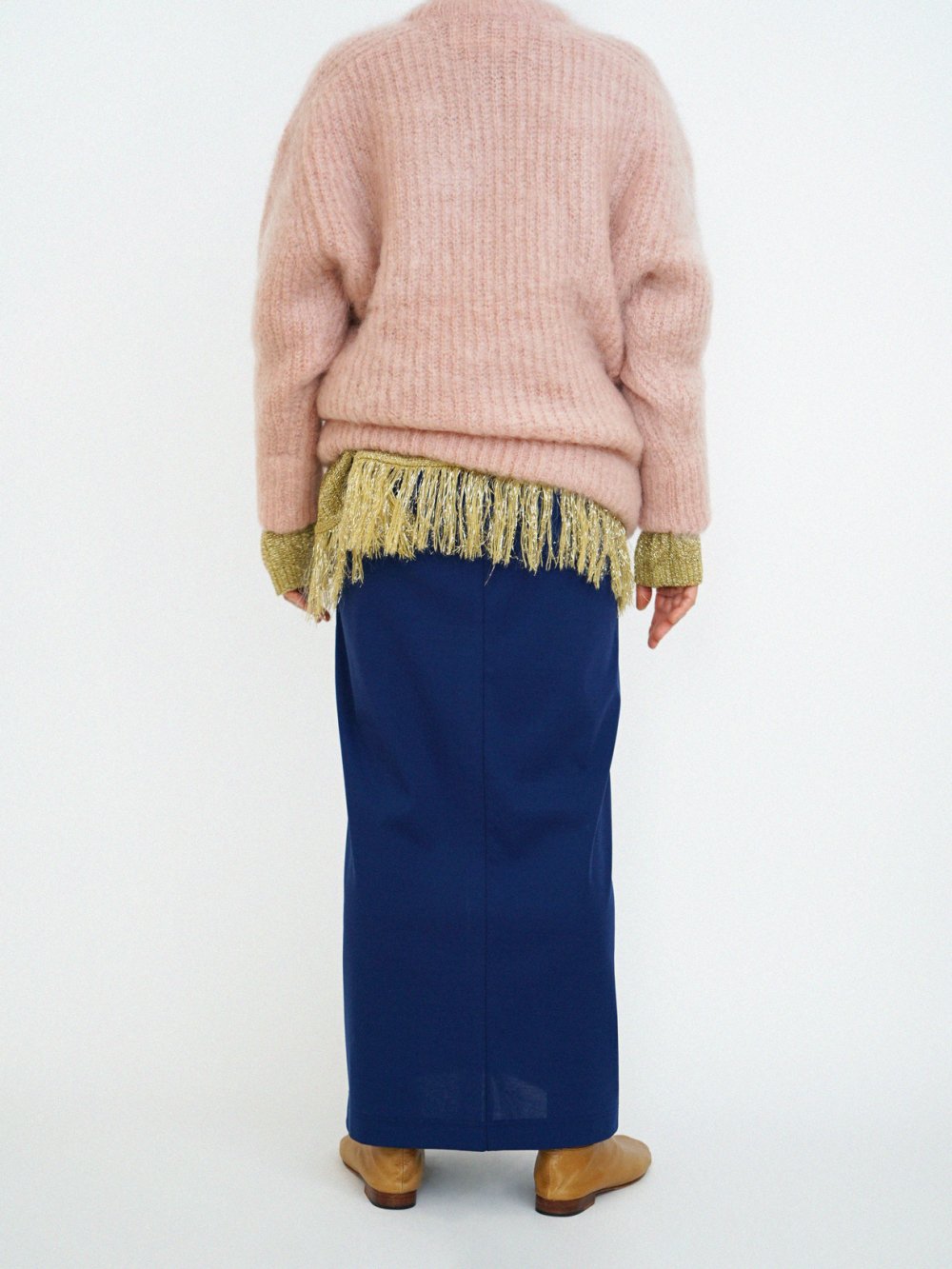 JUNMIKAMI MOHAIR CREW NECK PO / PINK - n e p