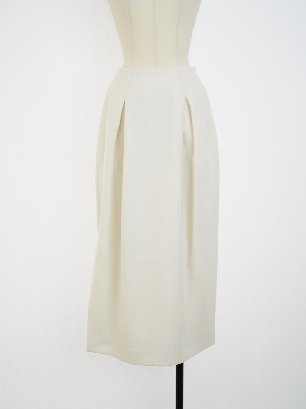 AURALEE LIGHT MELTON SKIRT / IVORY