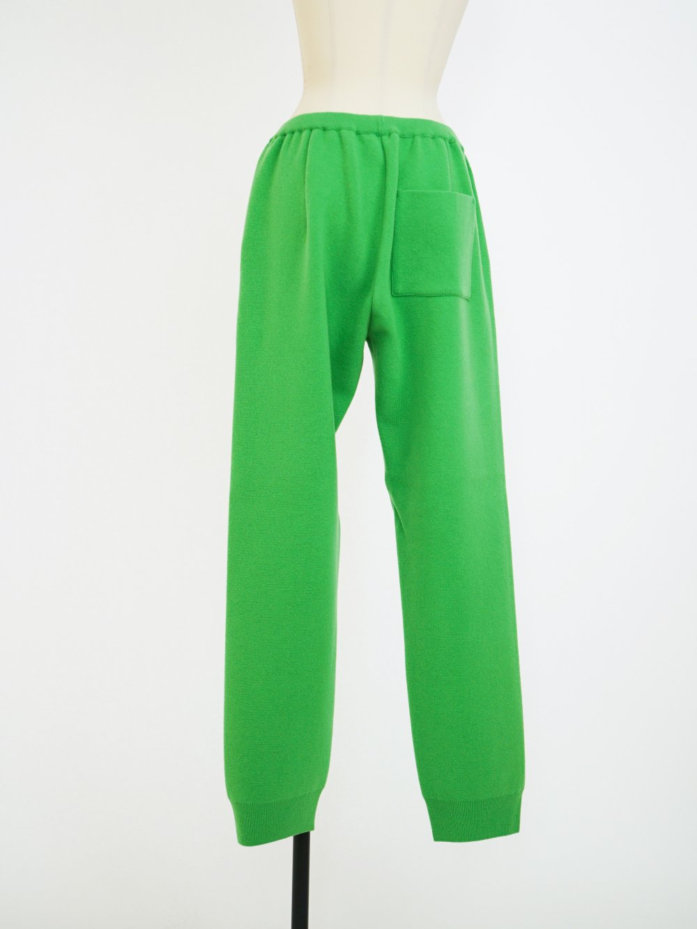 AURALEE HEAVY MILANO RIB KNIT PANTS / GREEN - n e p