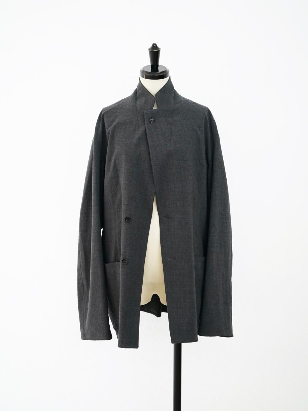 Ernie Palo STRETCH WOOL JACKET / GRAY