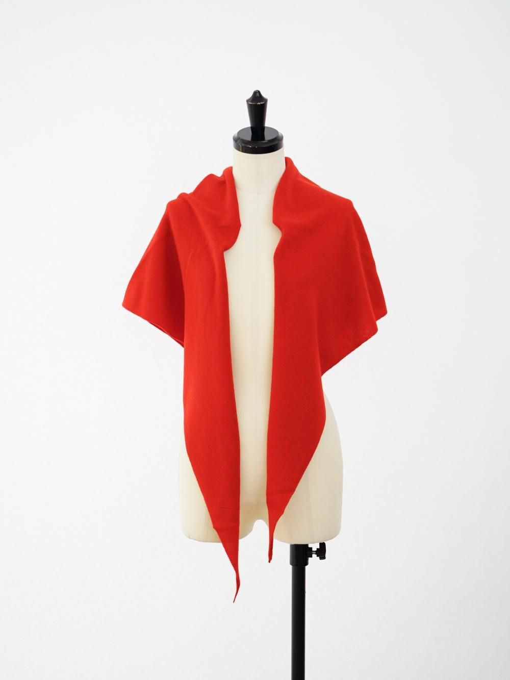 Ernie Palo  CASHMERE KNIT STOLE / RED