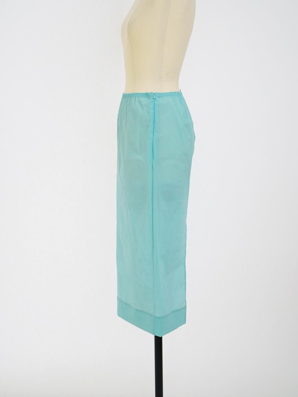 Fumika Uchida ビニールタイトスカート FUMIKA UCHIDA / MESH SHEATH SKIRT / CLEAR/BEIGE - 601