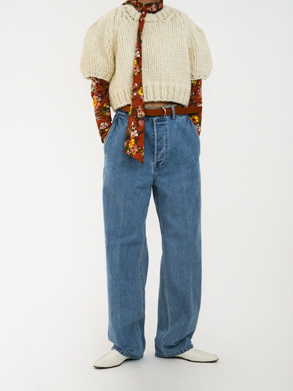 Ernie Palo DENIM SLACKS / BLUE / 44