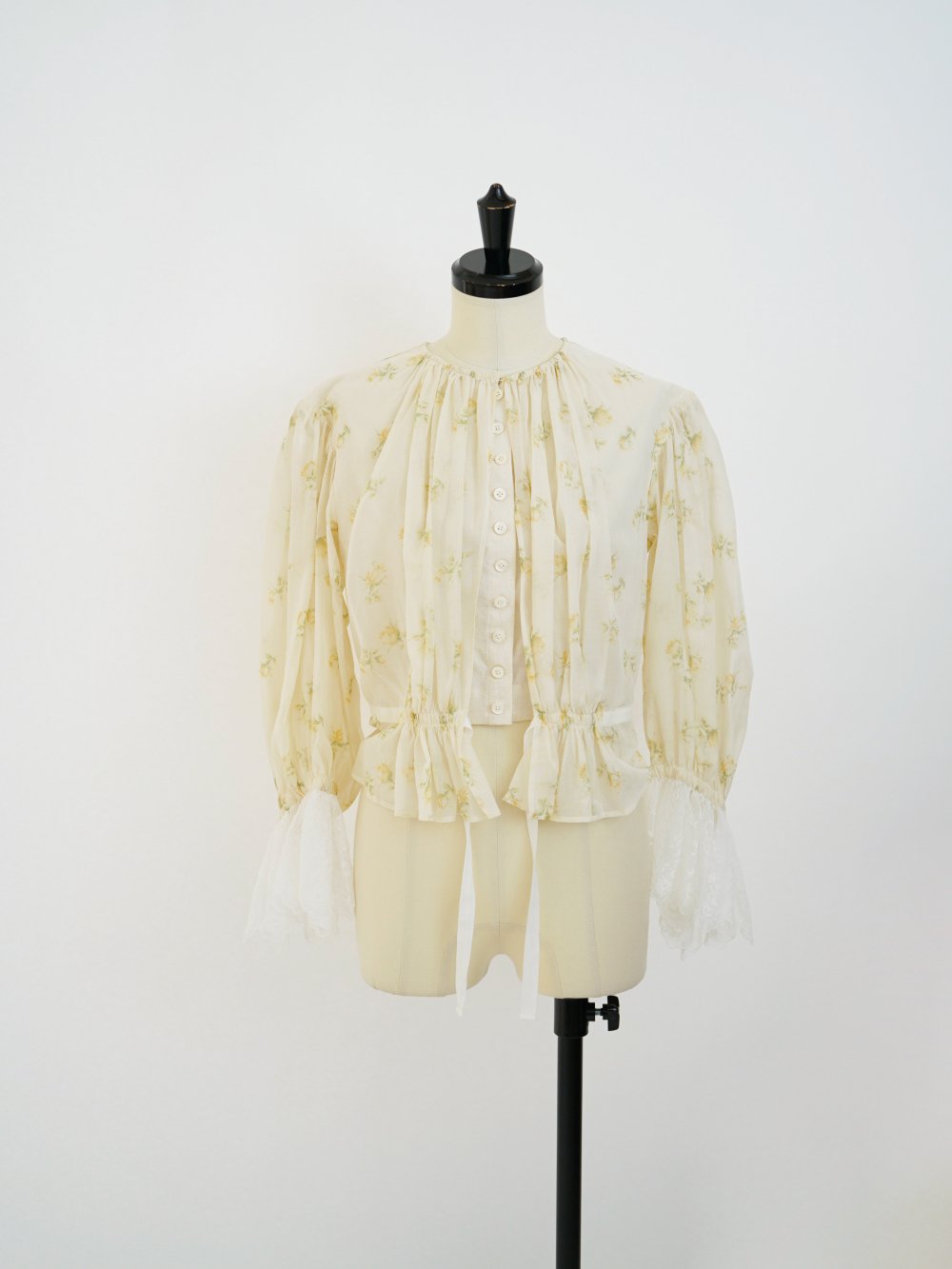 FUMIKA_UCHIDA FLOWER PRINTED LAYERED BLOUSE 