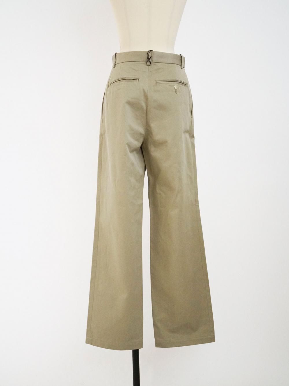 新品 オーラリー WASHED FINX CHINO NARROW PANTS AURALEE WASHED FINX CHINO NARROW PANTS / LIGHT KHAKI - n e p