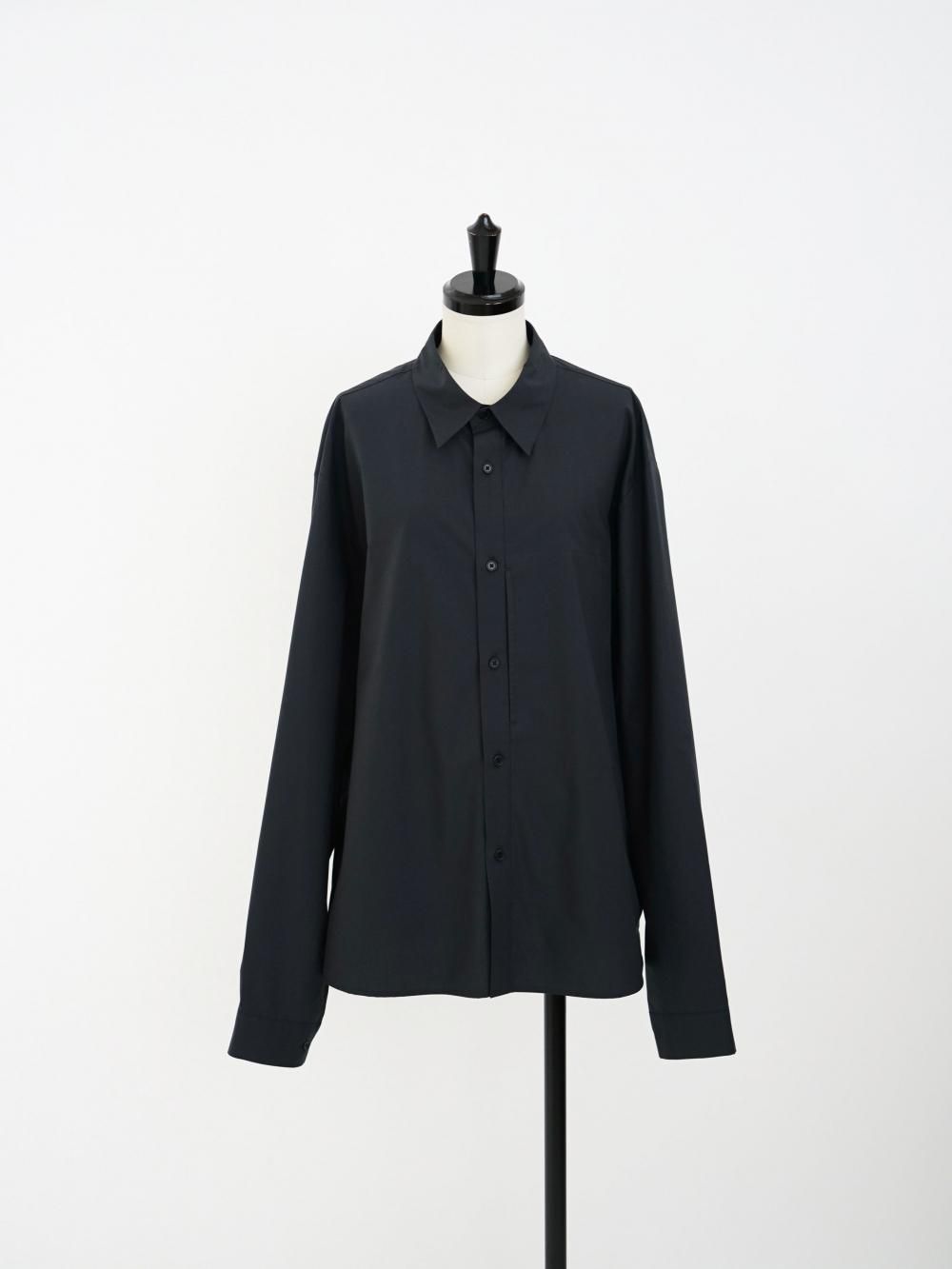 AMOMENTO BASIC POCKET SHIRTS / NAVY 