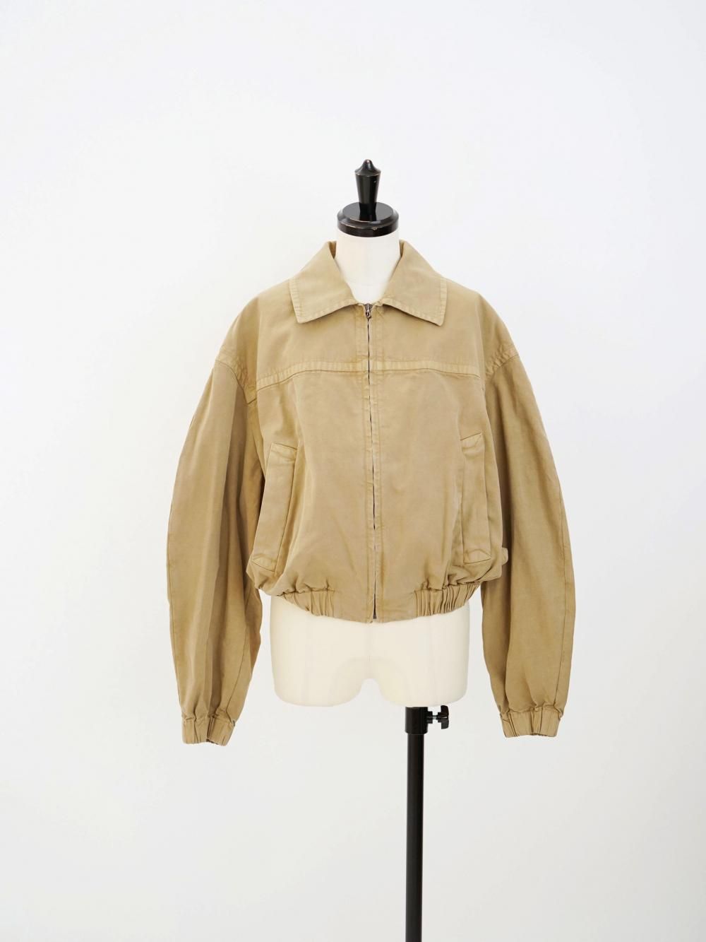 PRODUCT DYED FINX GABARDINE ZIP BLOUSON