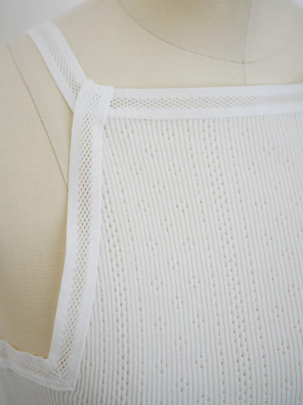 トップス FUMIKA_UCHIDA EYELET RIB STITCH CAMISOLE FUMIKA_UCHIDA/EYELET RIB STITCH CAMISOLE(CHARCOAL)