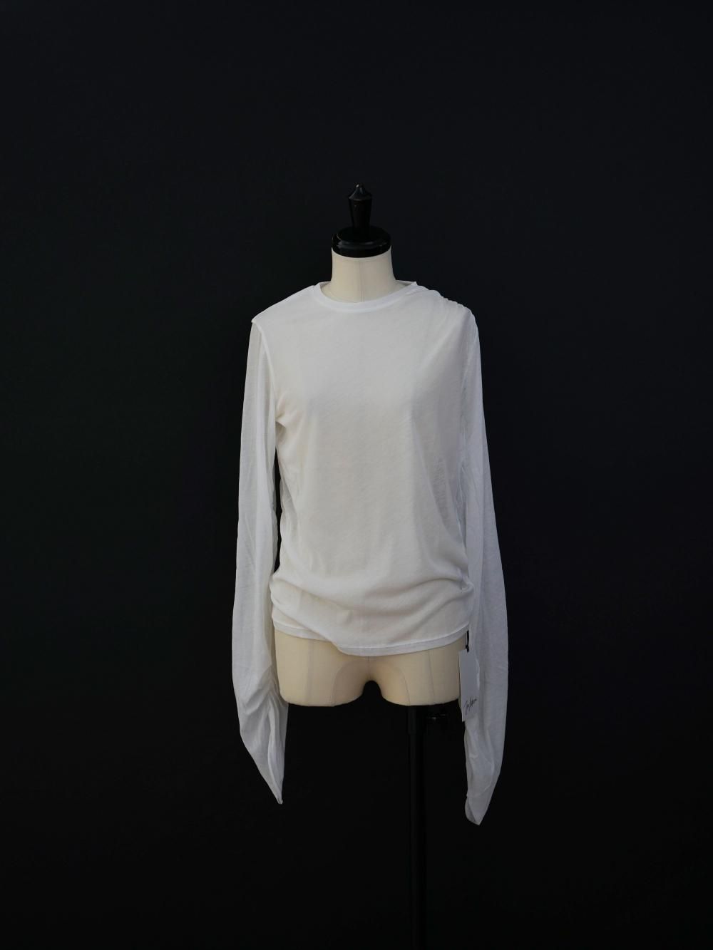 JUNMIKAMI ɥ졼L/S COL.WHITE