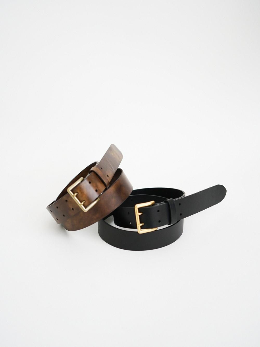 AURALEE TWO-HOLE BUCKLE BELT / M - n e p
