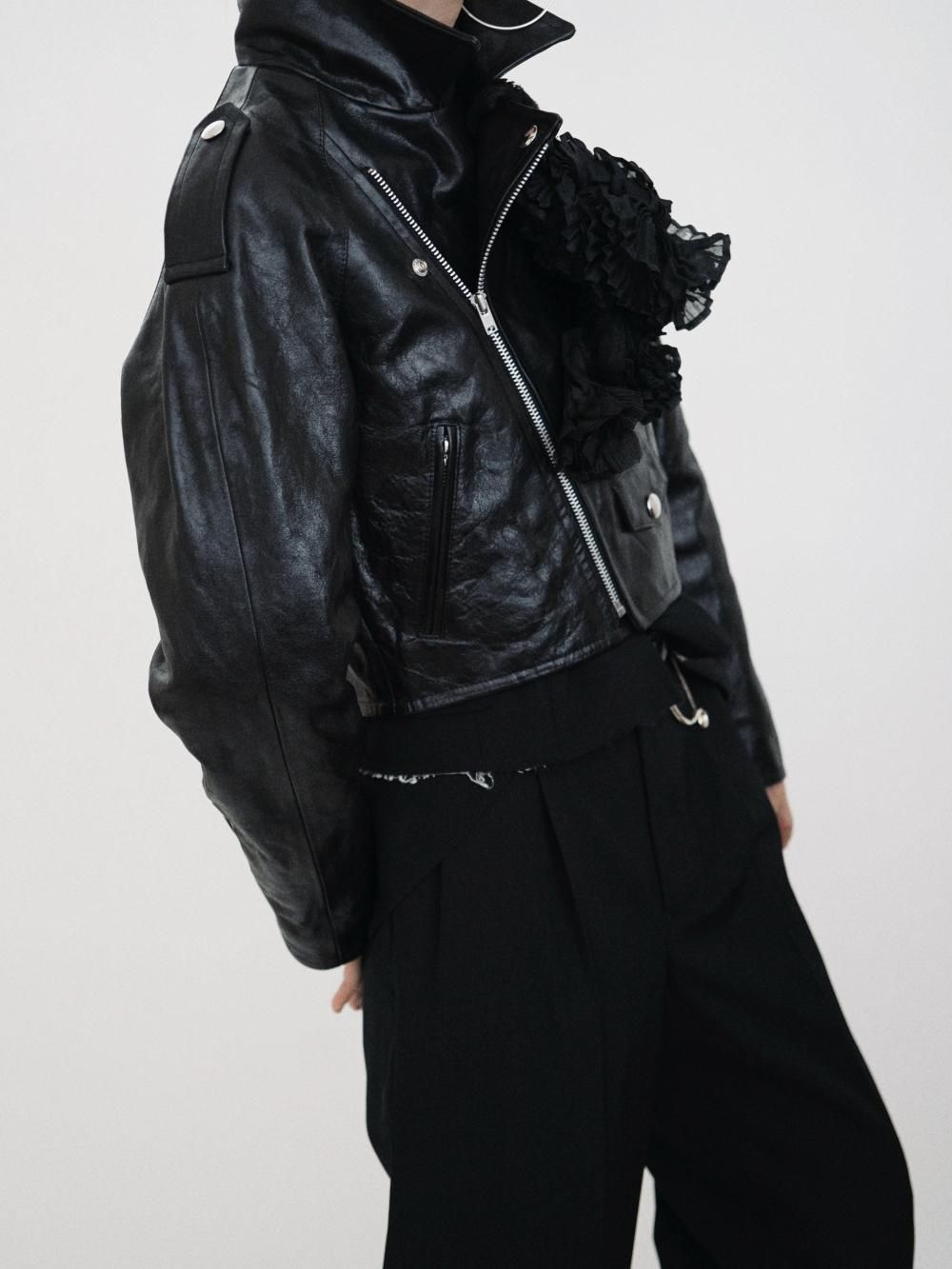 ジャケット・アウター AURALEE LAMB LEATHER RIDERS JACKET LAMB LEATHER ZIP BLOUSON - AURALEE Official Website