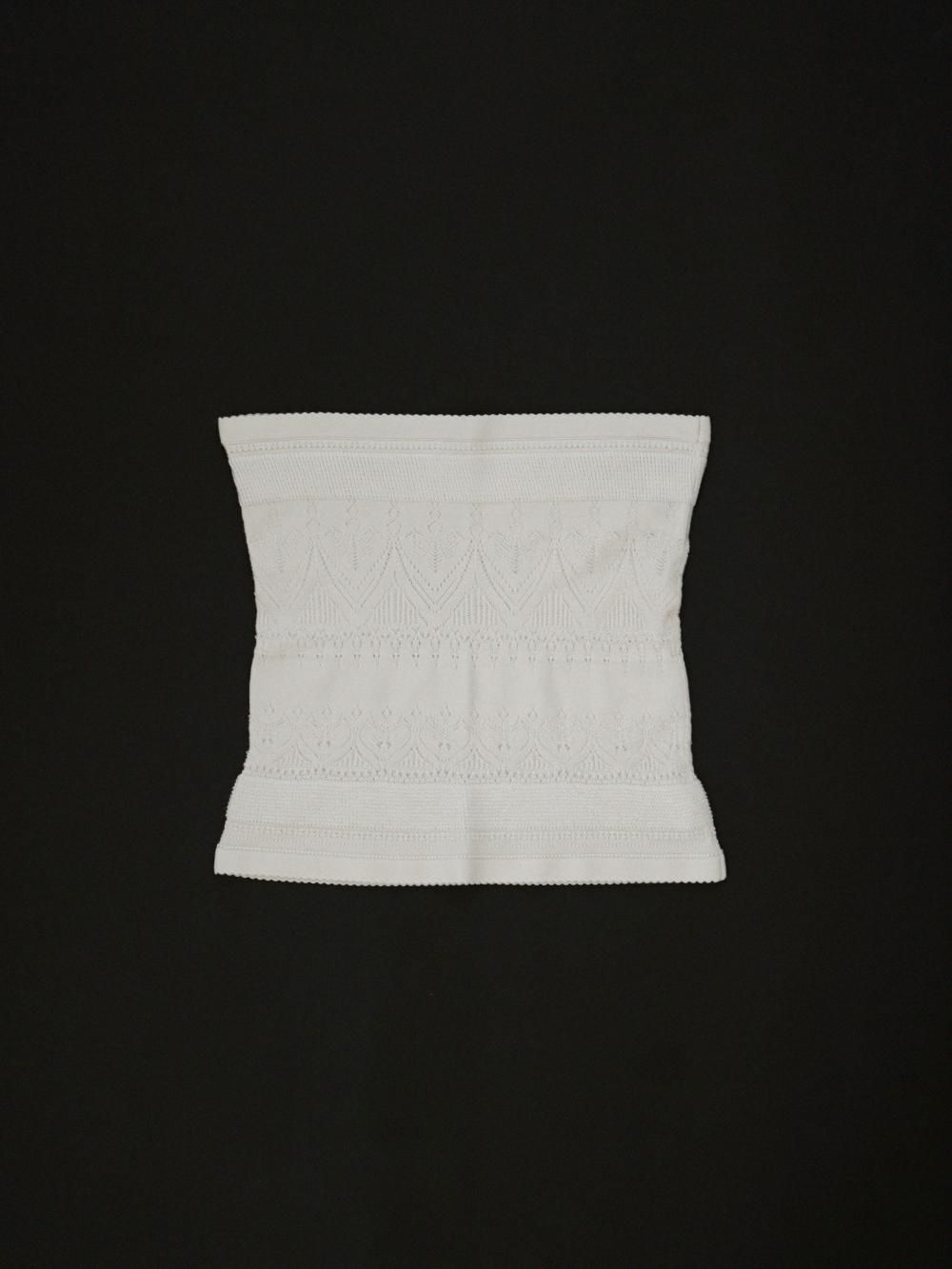 FUMIKA_UCHIDA SILK LACE KNITTING BELLYBAND / OFFWHITE - n e p